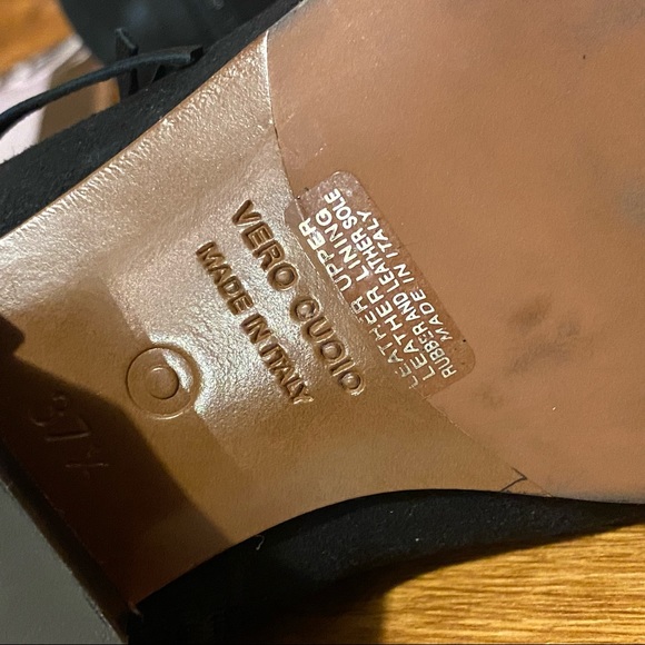 COPY - Vero Cuoio L'Autre Chose d'Archive black suede ankle boot with fringe si… - Picture 6 of 10